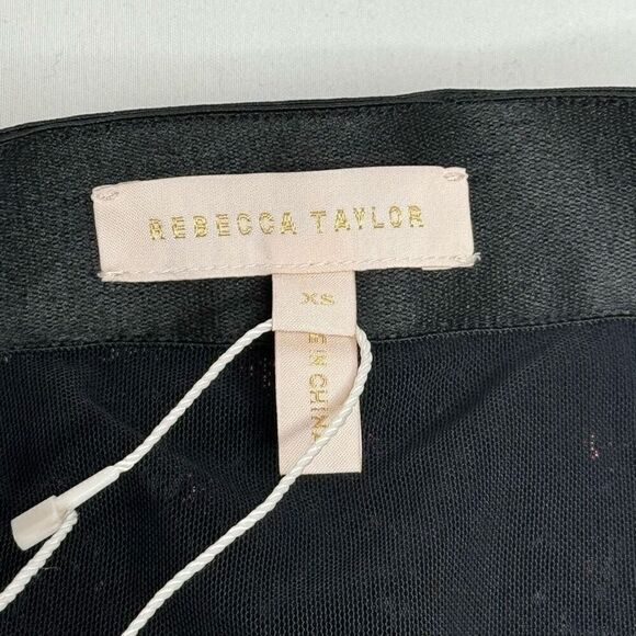 Rebecca Taylor NWT plum stretch sequin midi pencil skirt size XS - Picture 9 of 14